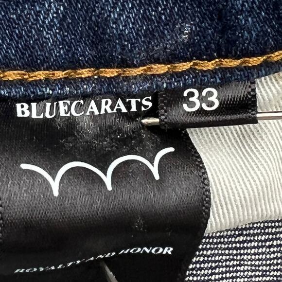 Bluecarats Spade Slim Fit Cargo Pockets Jeans Distressed Utility Punk - Picture 3 of 9